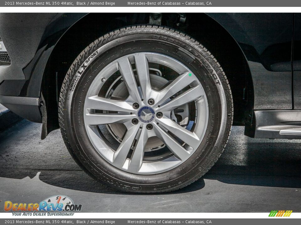 2013 Mercedes-Benz ML 350 4Matic Black / Almond Beige Photo #10