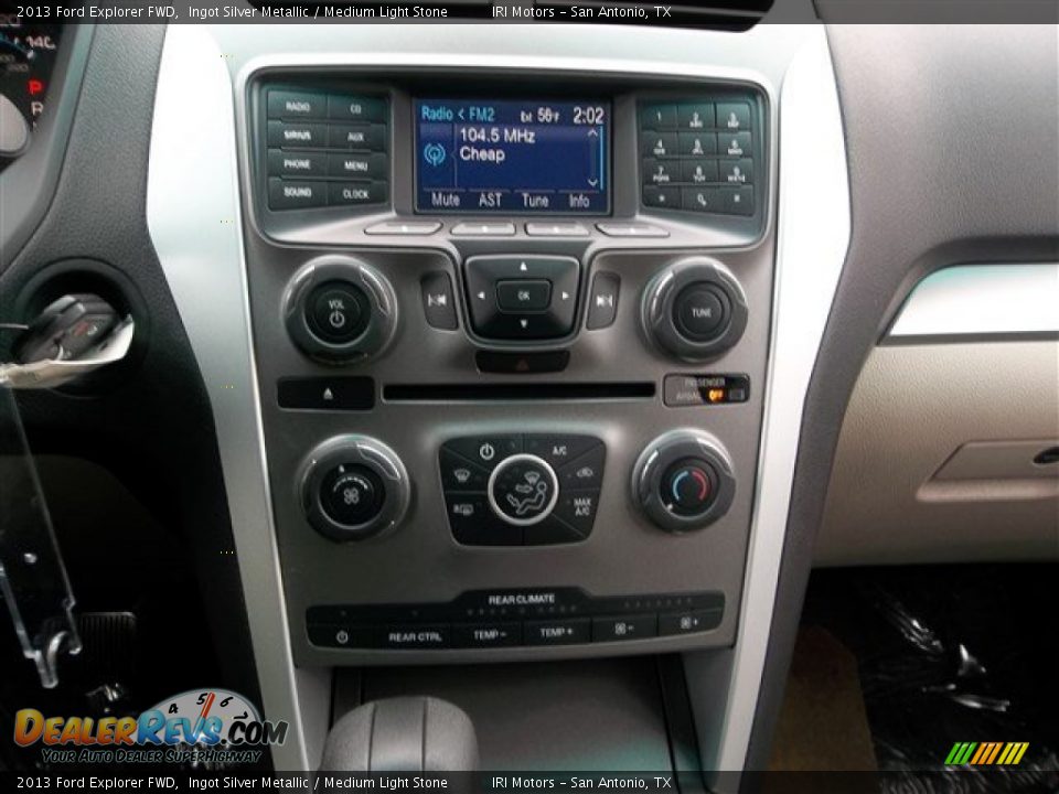 2013 Ford Explorer FWD Ingot Silver Metallic / Medium Light Stone Photo #20