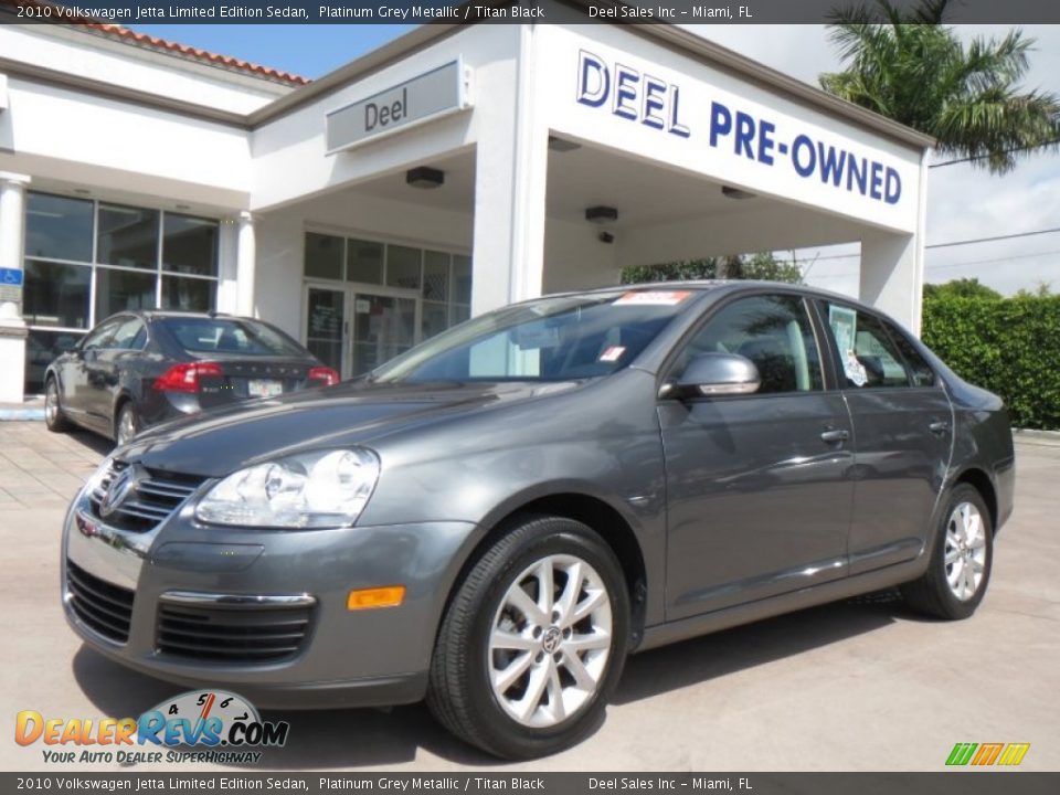 2010 Volkswagen Jetta Limited Edition Sedan Platinum Grey Metallic / Titan Black Photo #1