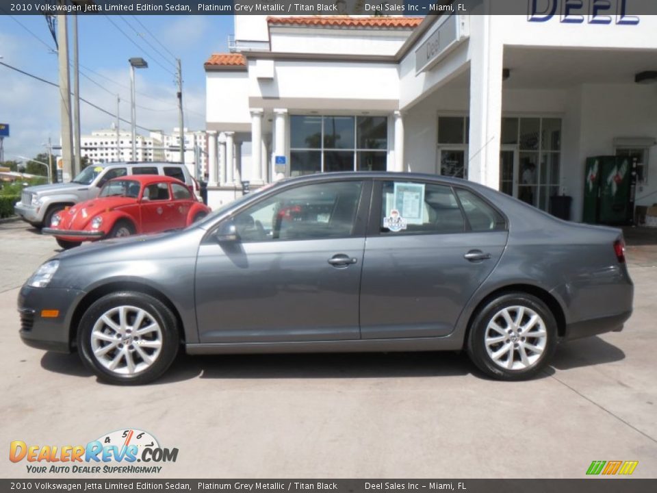 2010 Volkswagen Jetta Limited Edition Sedan Platinum Grey Metallic / Titan Black Photo #2