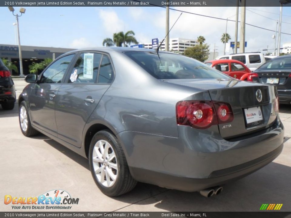 2010 Volkswagen Jetta Limited Edition Sedan Platinum Grey Metallic / Titan Black Photo #3