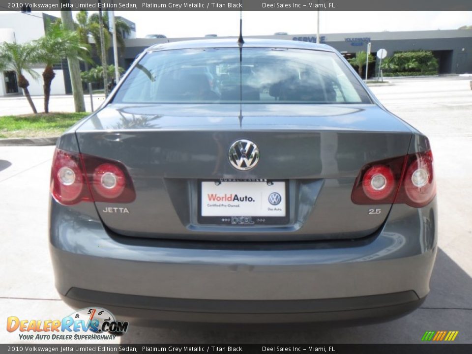 2010 Volkswagen Jetta Limited Edition Sedan Platinum Grey Metallic / Titan Black Photo #4