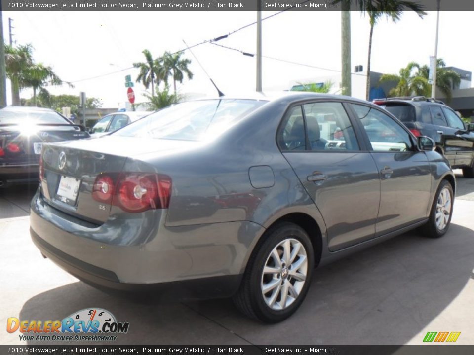 2010 Volkswagen Jetta Limited Edition Sedan Platinum Grey Metallic / Titan Black Photo #5