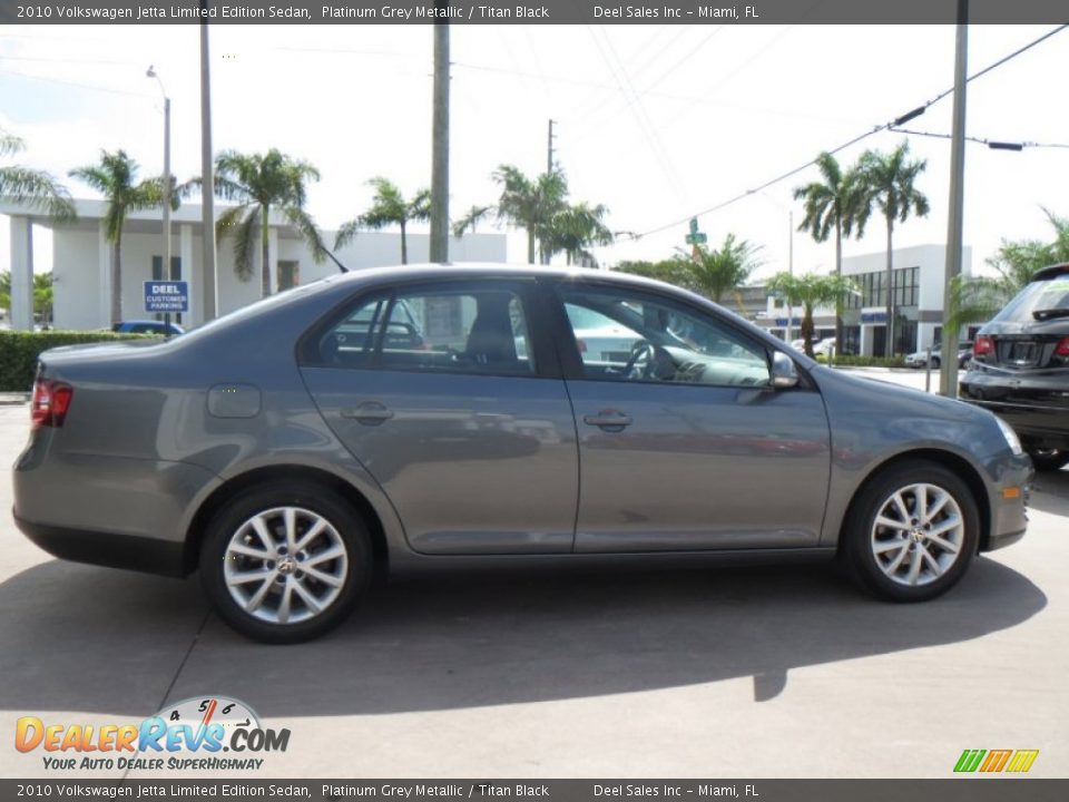 2010 Volkswagen Jetta Limited Edition Sedan Platinum Grey Metallic / Titan Black Photo #6