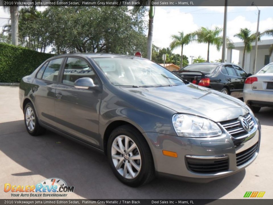 2010 Volkswagen Jetta Limited Edition Sedan Platinum Grey Metallic / Titan Black Photo #7