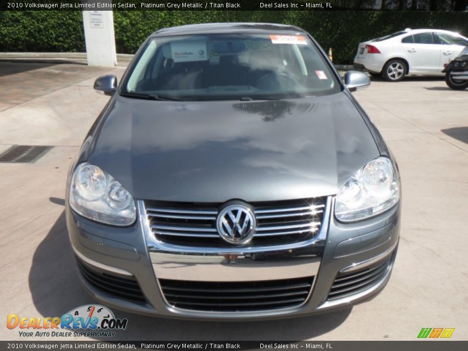 2010 Volkswagen Jetta Limited Edition Sedan Platinum Grey Metallic / Titan Black Photo #8