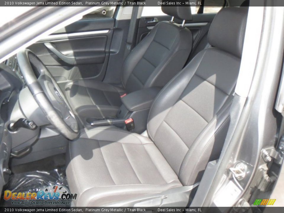 2010 Volkswagen Jetta Limited Edition Sedan Platinum Grey Metallic / Titan Black Photo #9