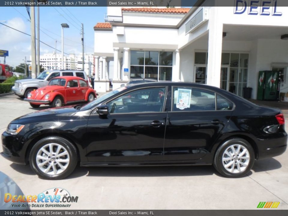 2012 Volkswagen Jetta SE Sedan Black / Titan Black Photo #2