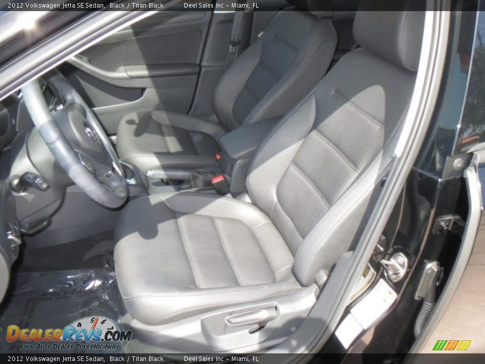 2012 Volkswagen Jetta SE Sedan Black / Titan Black Photo #9