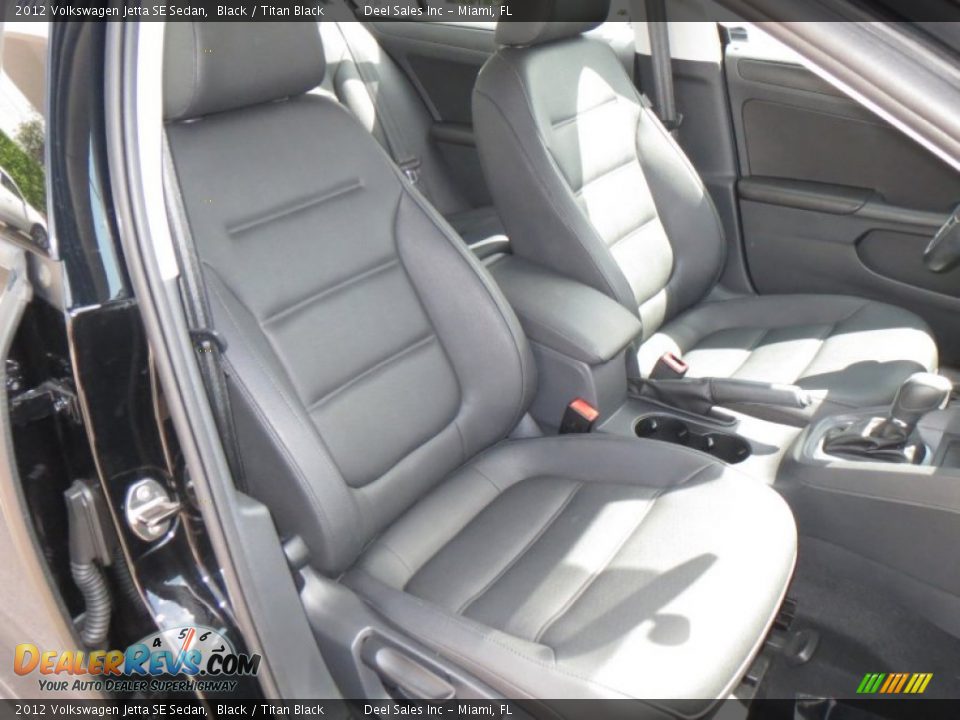 2012 Volkswagen Jetta SE Sedan Black / Titan Black Photo #10