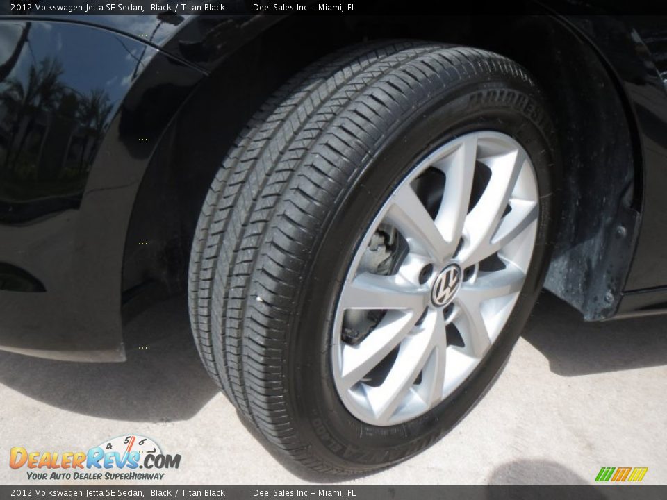 2012 Volkswagen Jetta SE Sedan Black / Titan Black Photo #13
