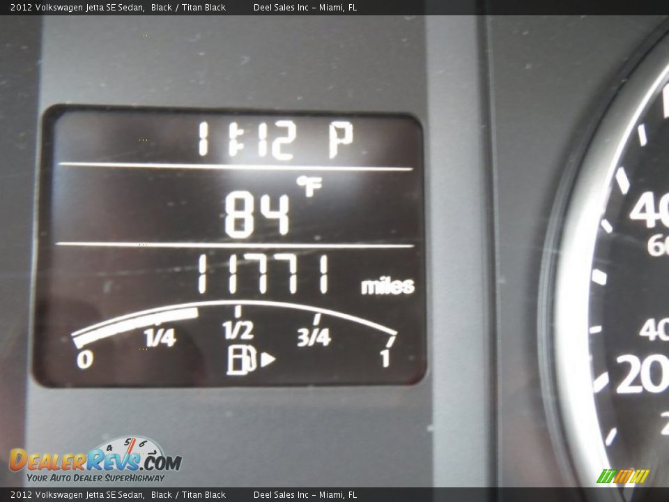 2012 Volkswagen Jetta SE Sedan Black / Titan Black Photo #15