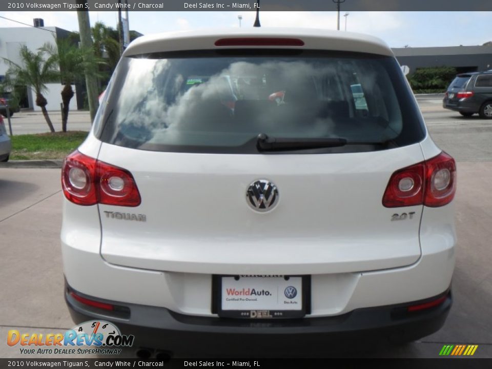 2010 Volkswagen Tiguan S Candy White / Charcoal Photo #4