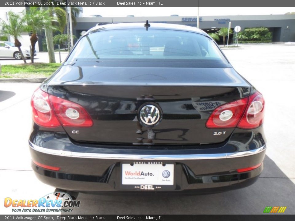 2011 Volkswagen CC Sport Deep Black Metallic / Black Photo #4