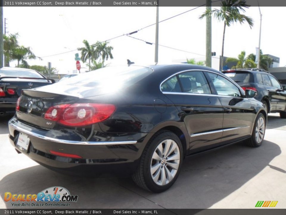 2011 Volkswagen CC Sport Deep Black Metallic / Black Photo #5