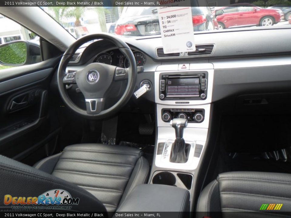 2011 Volkswagen CC Sport Deep Black Metallic / Black Photo #12