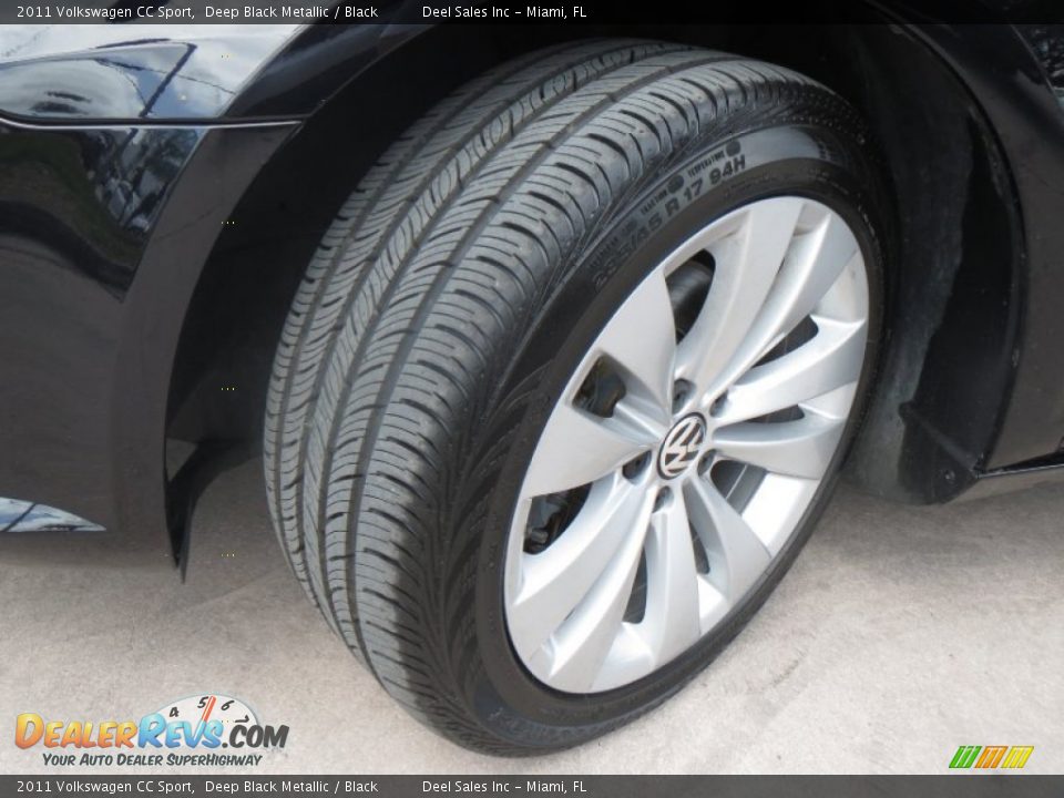 2011 Volkswagen CC Sport Deep Black Metallic / Black Photo #13
