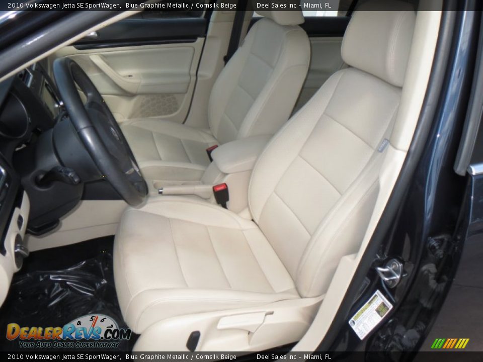 2010 Volkswagen Jetta SE SportWagen Blue Graphite Metallic / Cornsilk Beige Photo #9