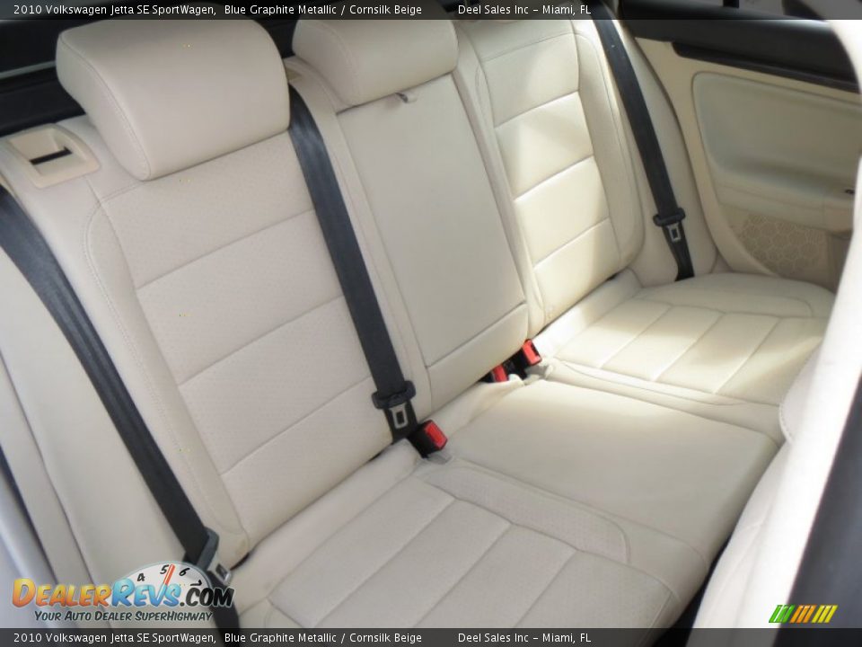 2010 Volkswagen Jetta SE SportWagen Blue Graphite Metallic / Cornsilk Beige Photo #11