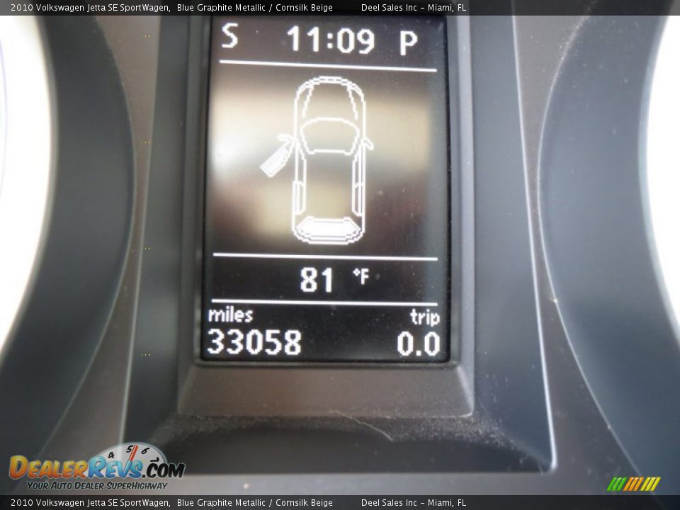 2010 Volkswagen Jetta SE SportWagen Blue Graphite Metallic / Cornsilk Beige Photo #15