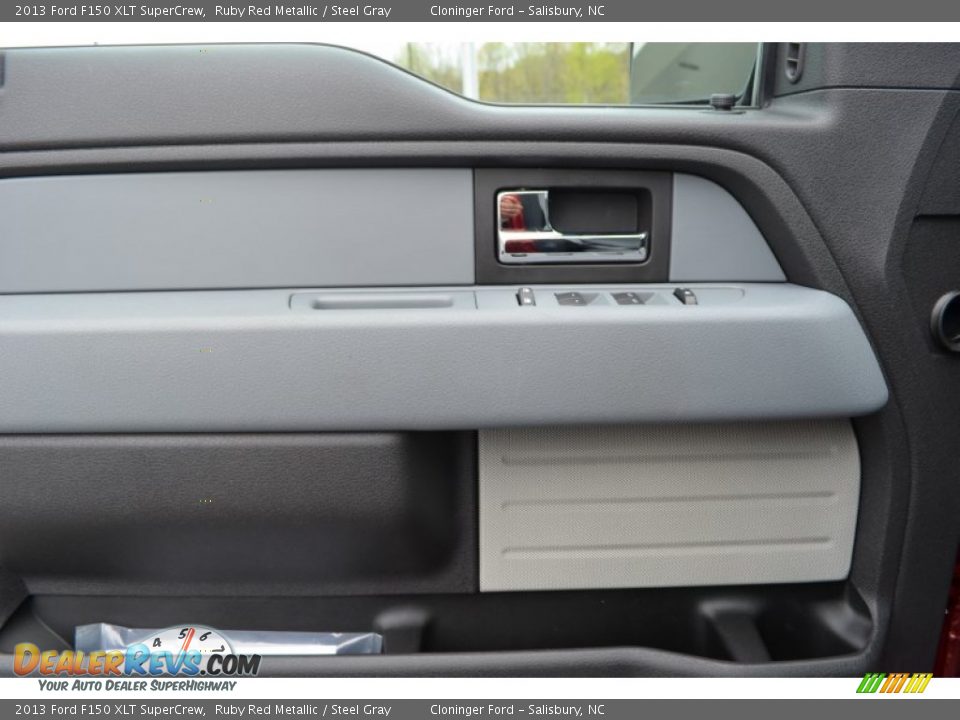 2013 Ford F150 XLT SuperCrew Ruby Red Metallic / Steel Gray Photo #8