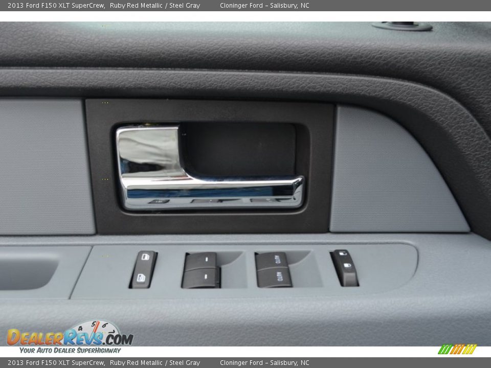 2013 Ford F150 XLT SuperCrew Ruby Red Metallic / Steel Gray Photo #9
