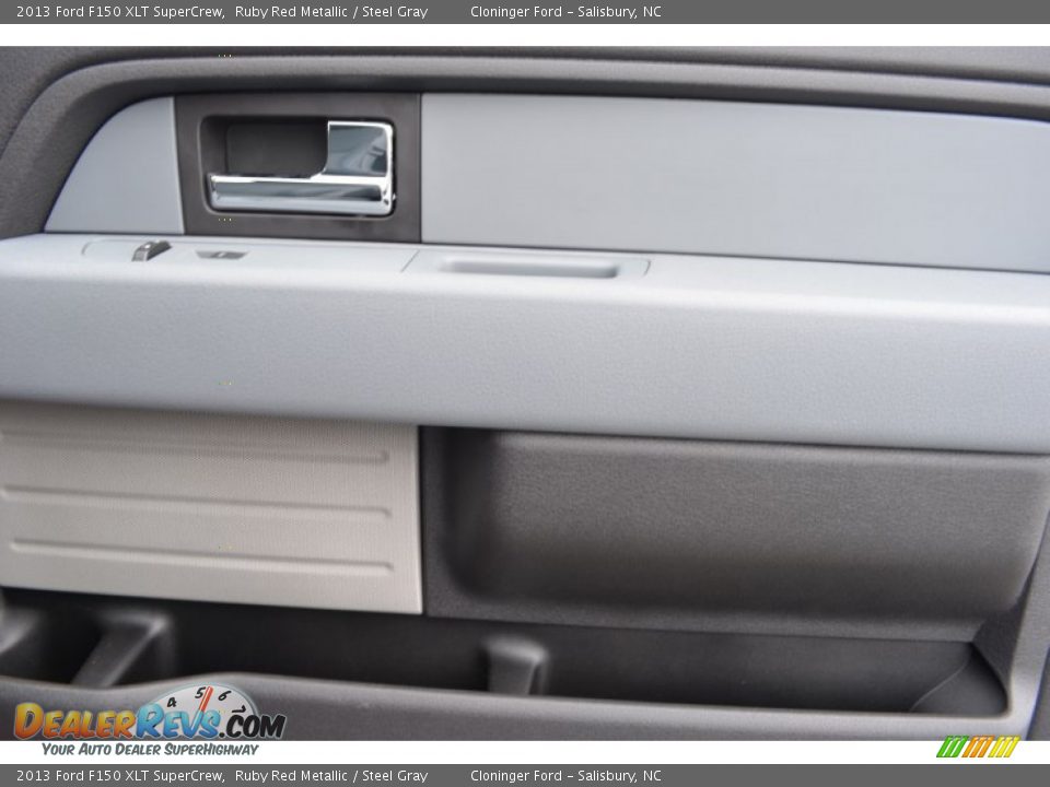 2013 Ford F150 XLT SuperCrew Ruby Red Metallic / Steel Gray Photo #16