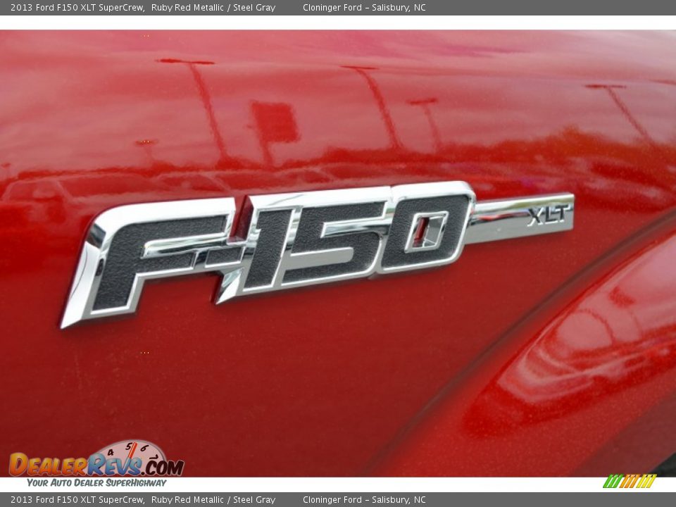 2013 Ford F150 XLT SuperCrew Ruby Red Metallic / Steel Gray Photo #18