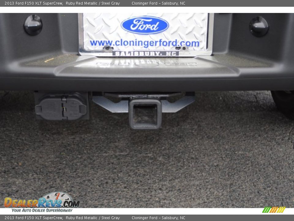 2013 Ford F150 XLT SuperCrew Ruby Red Metallic / Steel Gray Photo #21