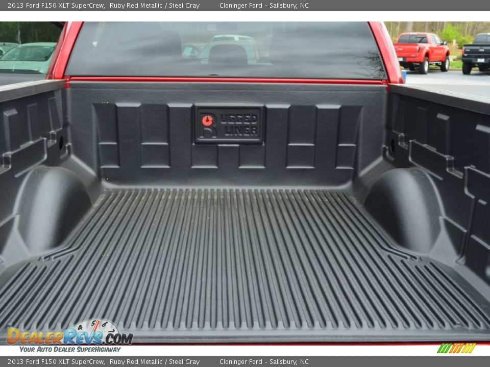 2013 Ford F150 XLT SuperCrew Ruby Red Metallic / Steel Gray Photo #22