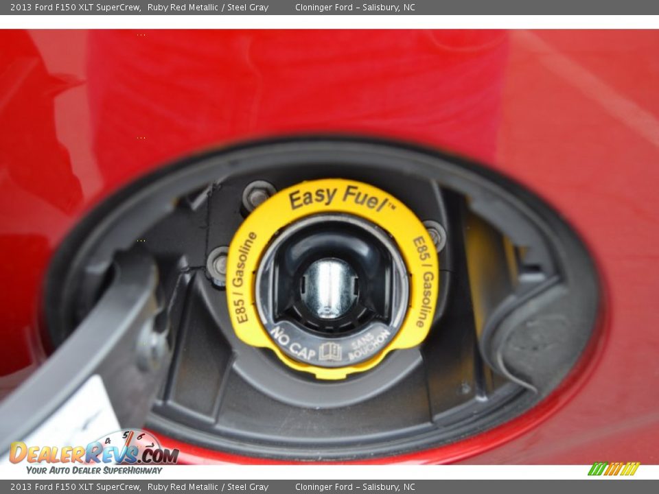 2013 Ford F150 XLT SuperCrew Ruby Red Metallic / Steel Gray Photo #23