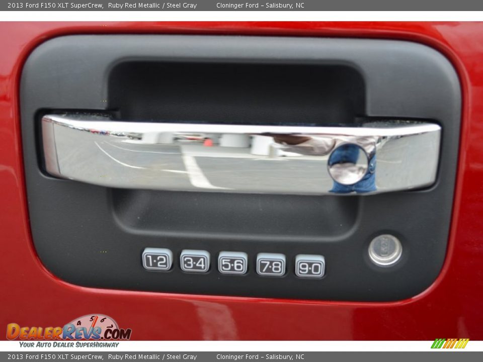 2013 Ford F150 XLT SuperCrew Ruby Red Metallic / Steel Gray Photo #26