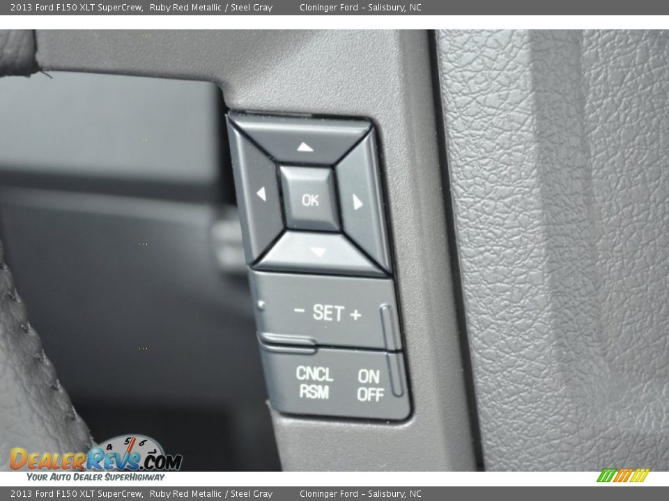 2013 Ford F150 XLT SuperCrew Ruby Red Metallic / Steel Gray Photo #29