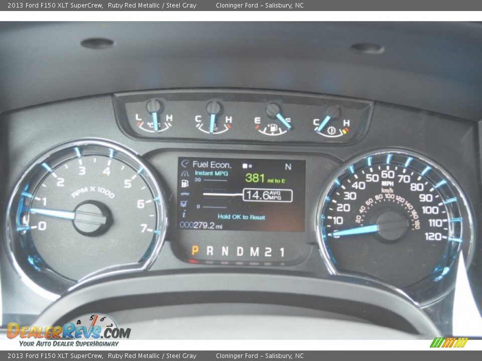 2013 Ford F150 XLT SuperCrew Ruby Red Metallic / Steel Gray Photo #30