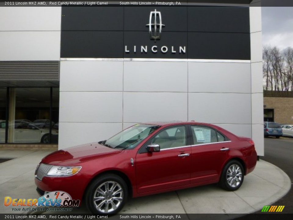 2011 Lincoln MKZ AWD Red Candy Metallic / Light Camel Photo #1