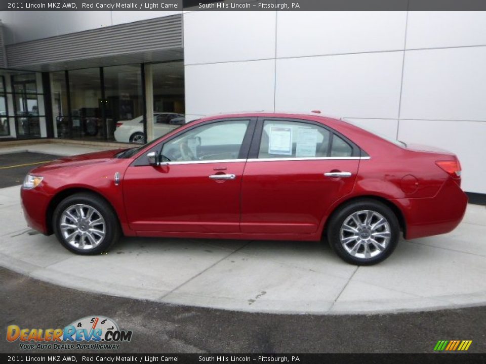 2011 Lincoln MKZ AWD Red Candy Metallic / Light Camel Photo #2