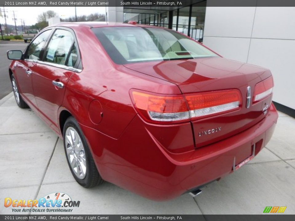 2011 Lincoln MKZ AWD Red Candy Metallic / Light Camel Photo #3