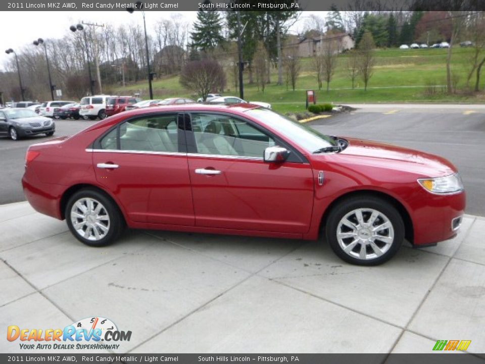 2011 Lincoln MKZ AWD Red Candy Metallic / Light Camel Photo #6