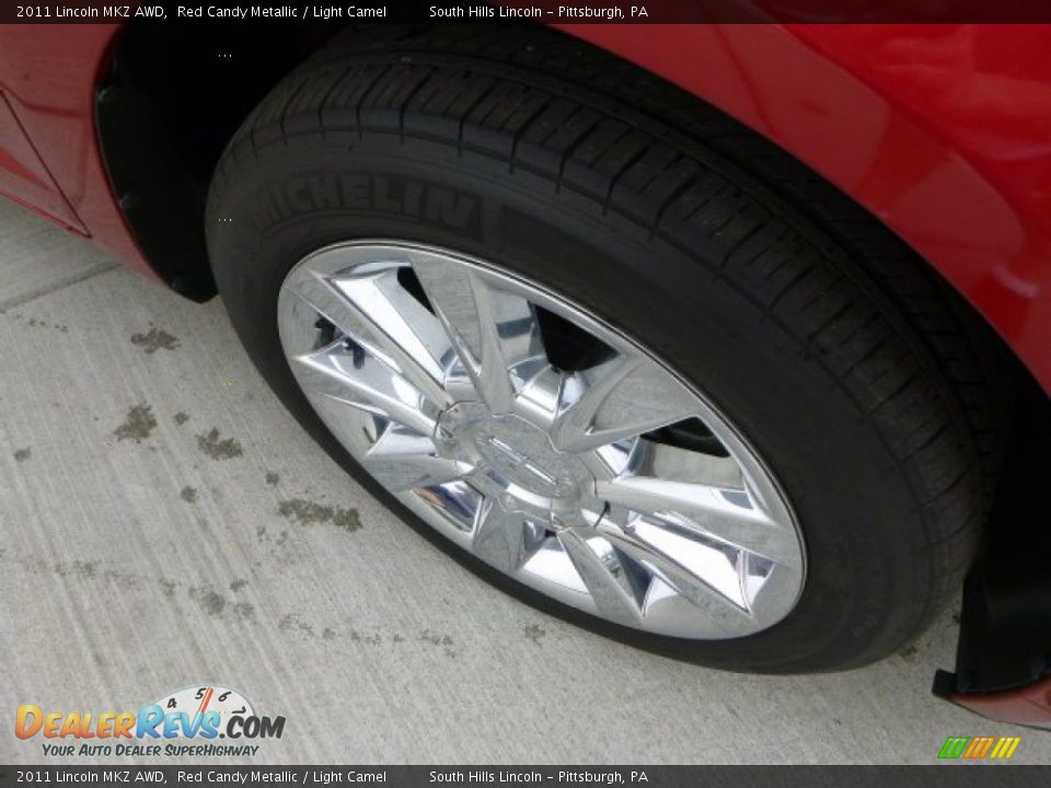 2011 Lincoln MKZ AWD Red Candy Metallic / Light Camel Photo #9