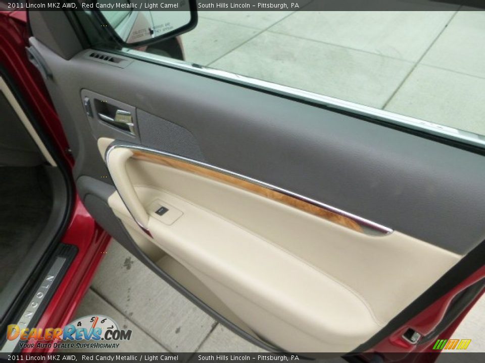 2011 Lincoln MKZ AWD Red Candy Metallic / Light Camel Photo #12