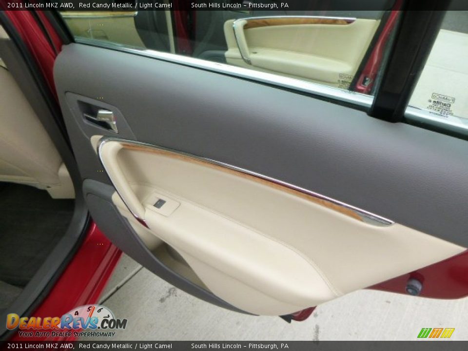 2011 Lincoln MKZ AWD Red Candy Metallic / Light Camel Photo #14