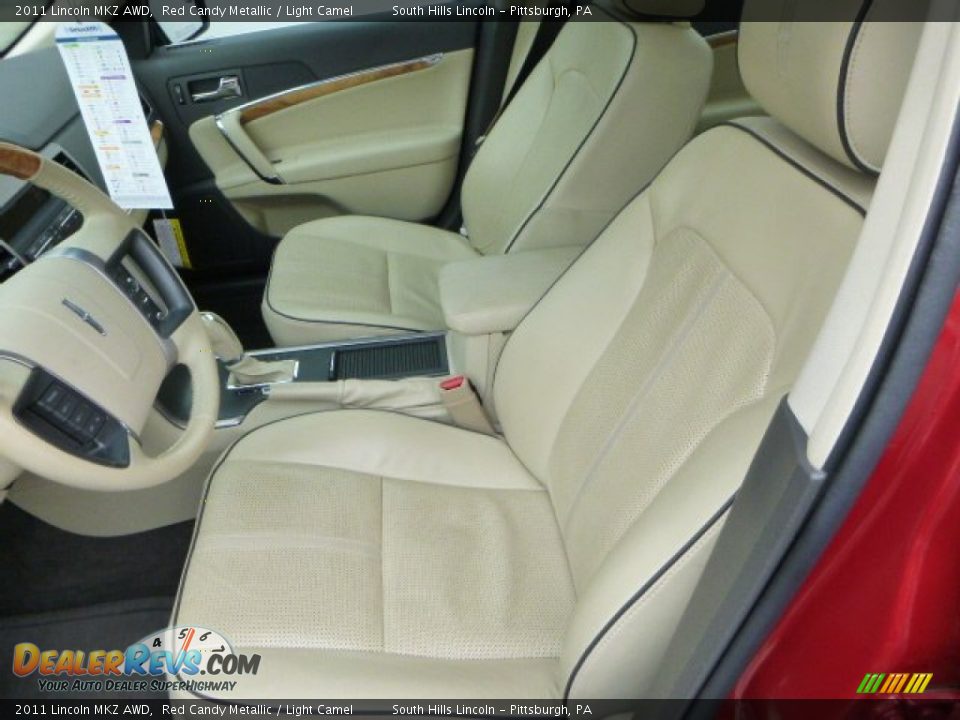 2011 Lincoln MKZ AWD Red Candy Metallic / Light Camel Photo #15