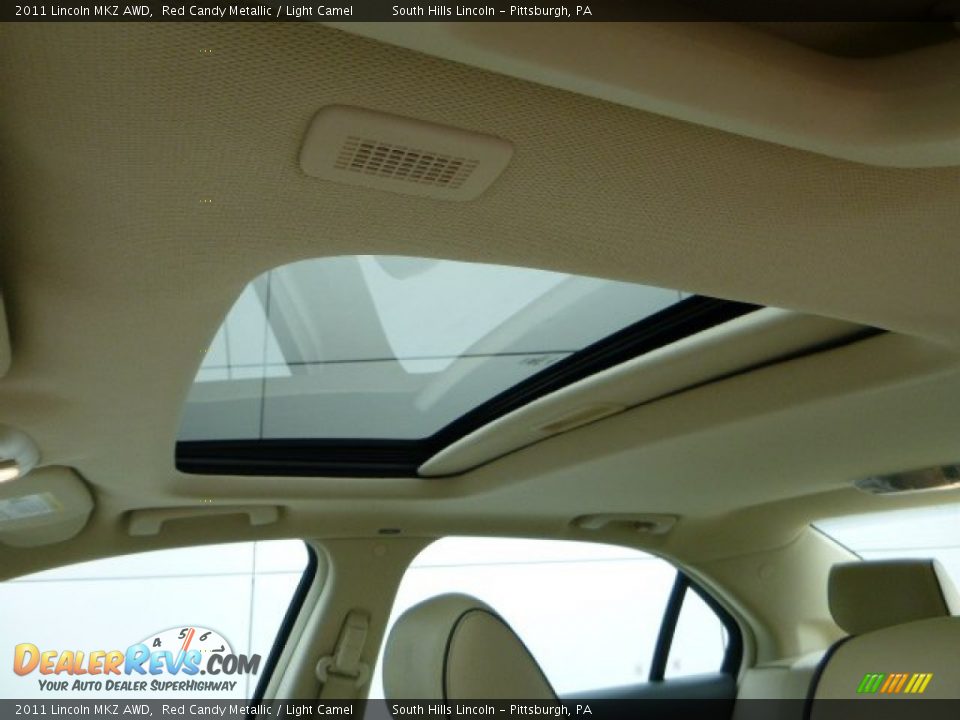 2011 Lincoln MKZ AWD Red Candy Metallic / Light Camel Photo #21