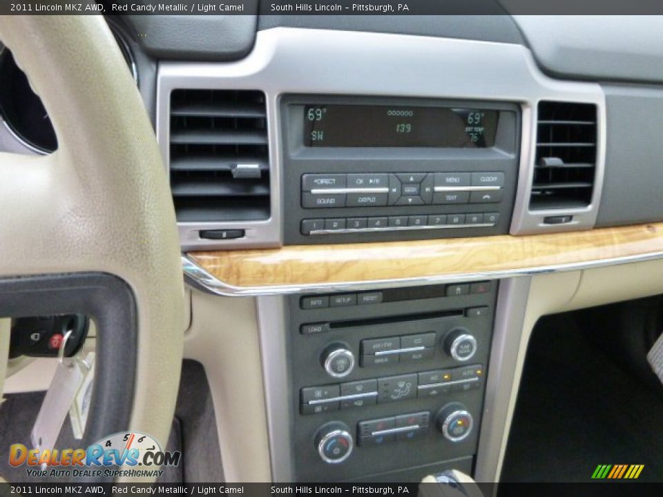2011 Lincoln MKZ AWD Red Candy Metallic / Light Camel Photo #23