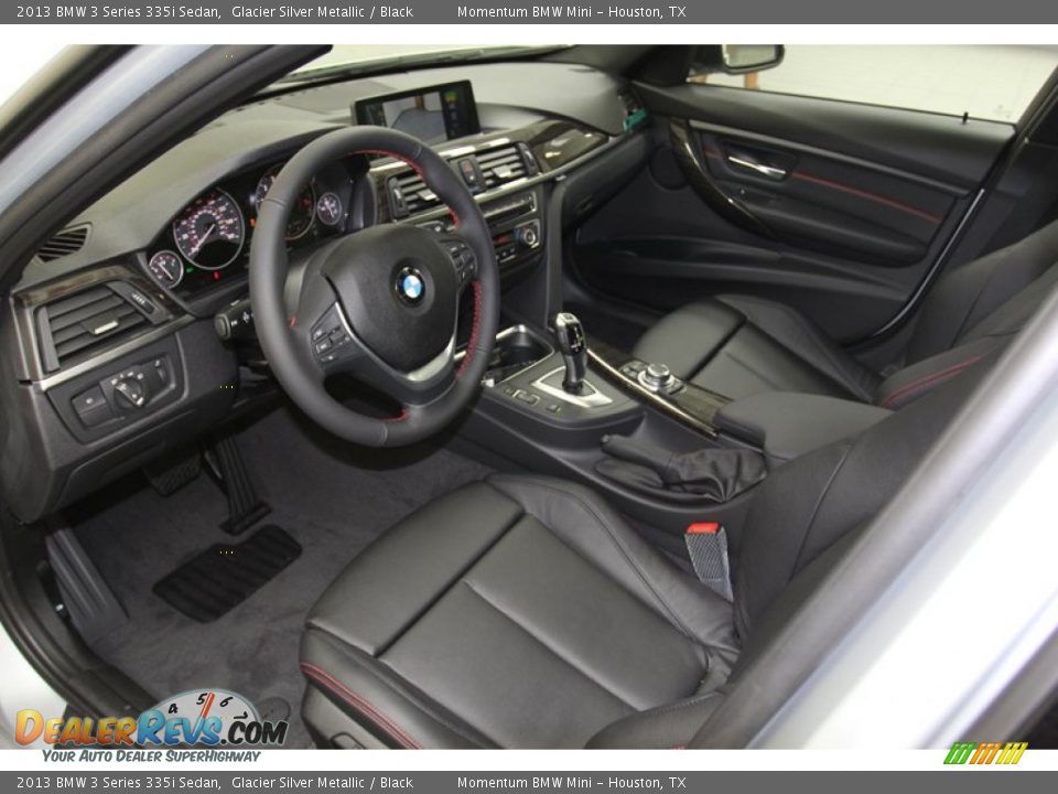 Black Interior - 2013 BMW 3 Series 335i Sedan Photo #4