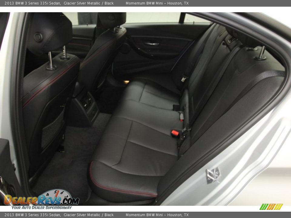 2013 BMW 3 Series 335i Sedan Glacier Silver Metallic / Black Photo #11