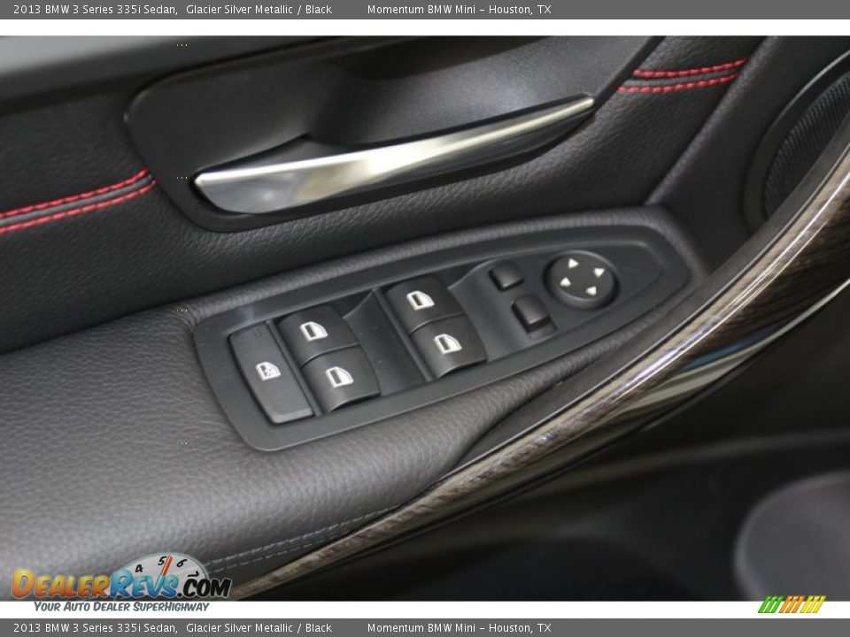 2013 BMW 3 Series 335i Sedan Glacier Silver Metallic / Black Photo #13