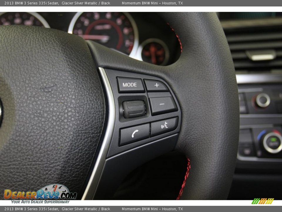 2013 BMW 3 Series 335i Sedan Glacier Silver Metallic / Black Photo #24