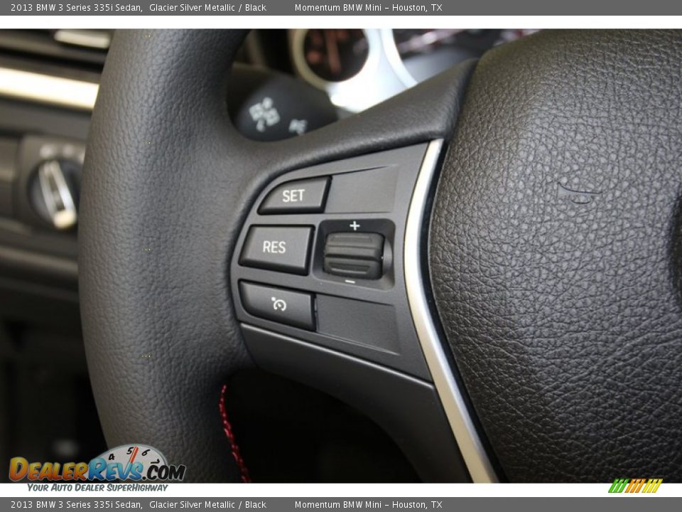2013 BMW 3 Series 335i Sedan Glacier Silver Metallic / Black Photo #25