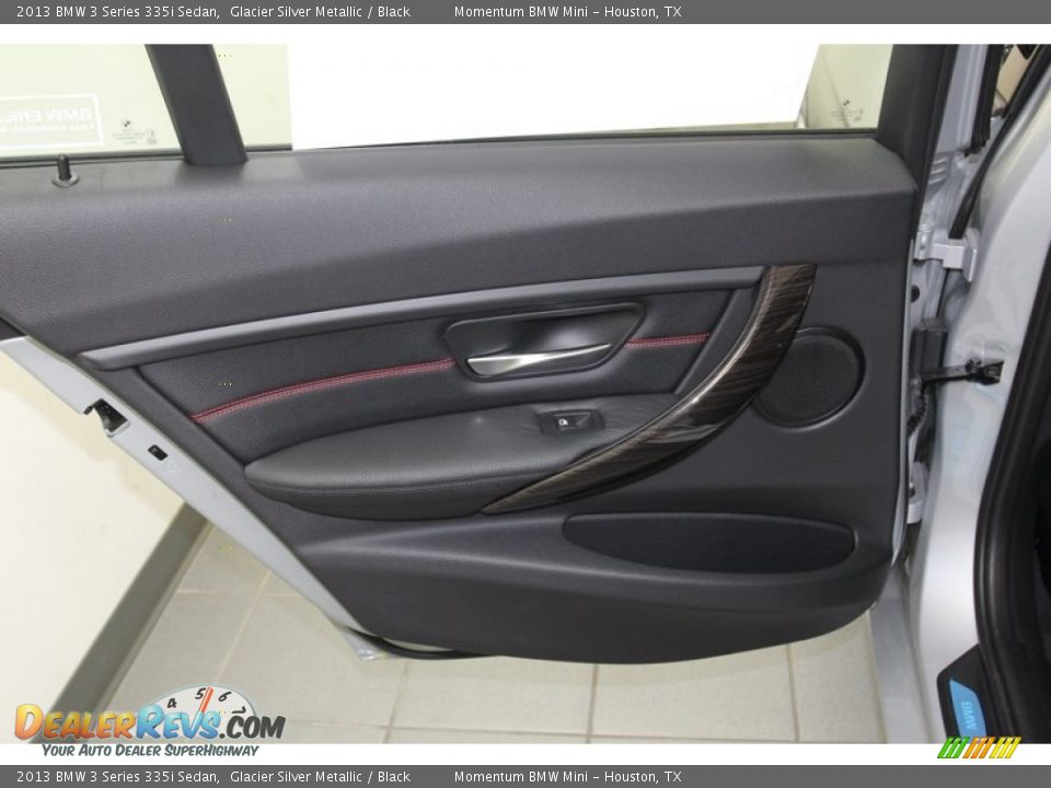 2013 BMW 3 Series 335i Sedan Glacier Silver Metallic / Black Photo #28